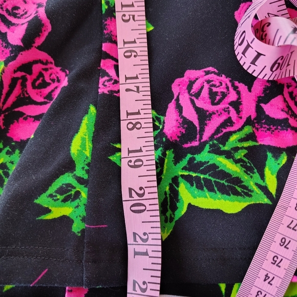 Betsey Johnson Pink Rose Push Up Bra Top S - Picture 10 of 10